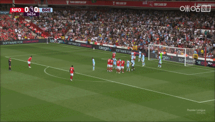 梦幻开局！伍德在三人防守中起脚撩射破门，森林开场5分钟领先