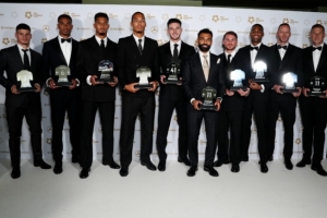 就差你了！PFA英超年度最佳阵10人参加颁奖典礼，仅伊萨克缺席