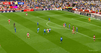 阿森纳2-0领先利兹联！萨卡小角度爆射破门