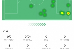 还得适应！马杜埃凯本场数据：0射门，8次丢失球权，2次关键传球