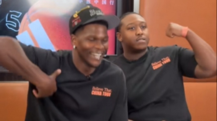 😂几天不见发福了！华子身边坐了个胖版“杰伦威”