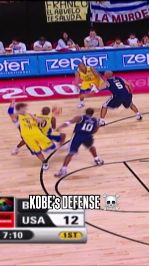 现在还能看到这种防守吗？科比FIBA赛场锁死巴博萨 舍身飞扑抢球