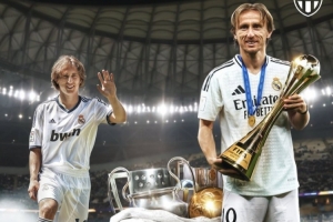 莫德里奇加盟皇马13周年：出场597次，贡献43球95助攻&夺28座冠军