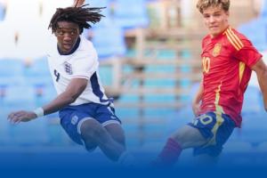 科巴姆又出妖人！17岁中锋穆赫卡英格兰U19两战3球，新赛季6场8球