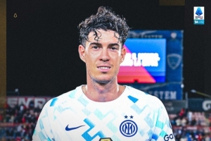 送出1次助攻！巴斯托尼当选国米2-0卡利亚里的全场最佳球员