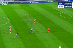 错失良机！河南前场三鬼拍门形成准单刀，钟义浩斜塞被破坏