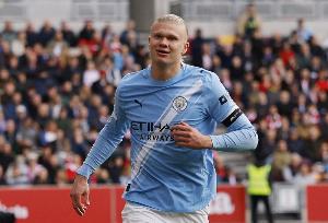 104场英超94球！曼城统计哈兰德数据：主场进球数仅次于阿圭罗