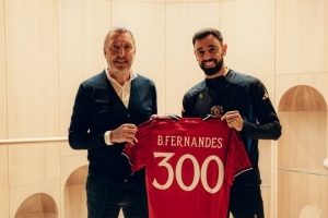 B费：为曼联出战300场是超越梦想，高出勤率可能是因为午睡习惯