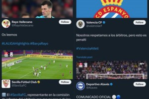 一个月前西甲球队提出联合投诉，指控皇马批评裁判。一个月后🤣