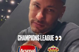 内马尔预测欧冠：皇马淘汰阿森纳，巴萨夺冠 👀