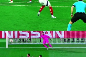 哪个难度更大？将梅西的弧线球和赖斯的弧线球放在一起对比🙊