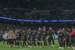 枪手在伯纳乌取胜！赛后阿森纳球员感谢远征的球迷！