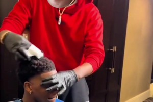 湖蜜赛前P图东契奇剃头爱德华兹 结果G1输了……😰😰😰