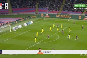 下半场闪击！加西亚横传送助攻，奥尔莫禁区内稍作调整搓射得手