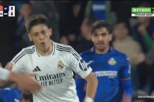 这射术可以！皇马禁区连续造险，居勒尔弧顶得球远射破门