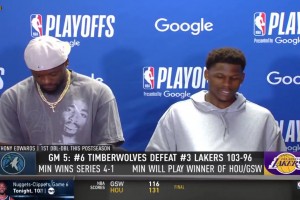 爱德华兹：大家都说湖人5场晋级，结果我们5场淘汰了他们！
