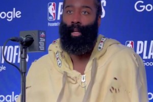 抢七还会打47分钟吗？哈登：必须的，加时也行😤