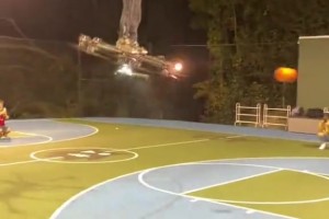 这...投个篮的成本有点高了哦😂