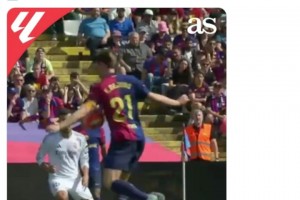 阿斯报：在2-2进球前，VAR没有检查德容的手球