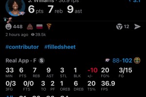 二当家关键战拉大胯！😭杰伦威15中3只拿下6分！