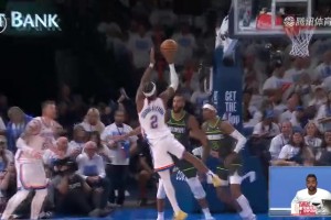 麦丹被晃开了SGA跳投仍有哨！拉塞尔不敢相信，直呼：哦买噶…