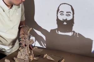 雷霆球迷制作杜威登纸影：雷霆三少是你们的青春吗😭😭😭