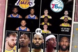 今年首轮出局，美媒模拟炸裂交易💥！里夫斯等人四换一恩比德