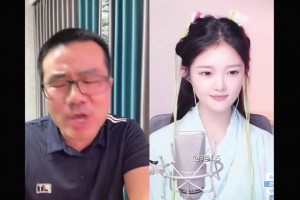 要把人笑死！徐静雨直播连线美女，深情对唱《月亮之上》🤣