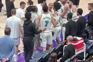 如今被交易🤯贝恩此前和队友阿尔达马板凳席起内讧！怒推后者！