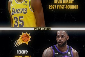 太离谱！美媒想象力真是越来越夸张：竟设想老詹&KD互换东家😳