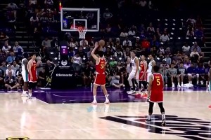 试训惊艳冲进首轮🤩开拓者16号签选杨瀚森！中国约基奇集锦！