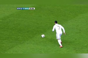 C罗皇马任意球最得意之作！一脚电梯球出神入化攻破马竞！