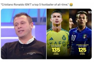 卡萨诺：C罗入围不了足坛史上排名前五的球员🤔