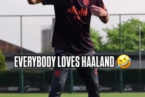 大家都爱哈兰德！瓜迪奥拉：哈兰德，你的晚餐来了！