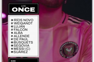 德保罗首秀！迈阿密官方：这就是我们今天的首发阵容