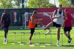 莫德里奇首次参加米兰训练