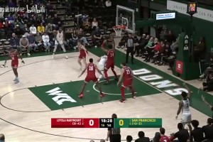 游刃有余！王俊杰NCAA面对劲旅首发27分钟砍下10分4板集锦！