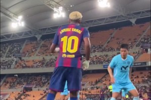 面对韩国球员，亚马尔直接“降 维 打 击”