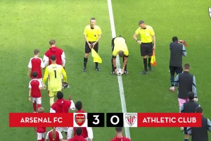 【集锦】酋长杯-萨卡传射约克雷斯首球 阿森纳3-0毕巴夺酋长杯