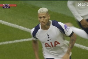 【集锦】英超-理查利森倒钩+双响新援库杜斯2助攻 热刺3-0伯恩利