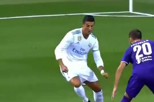 马塞洛一脸难以置信！名场面：C罗诡异弧线世界波破门！