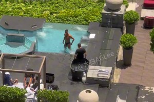 小姐姐：人在香港，C罗居然在我窗外泡澡😂