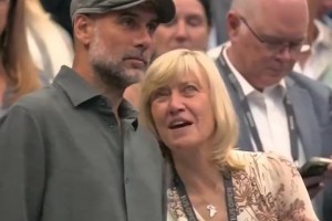 能不能带几个球员回去！瓜迪奥拉此前现身美网观赛！