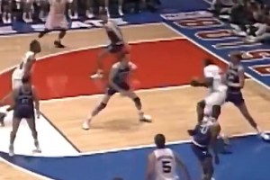 看看奥尼尔在大学时期是怎么打球的，这可真是鹤立鸡群啊！