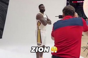 明显减重！锡安去年拍定妆照的胖成这样，今年一下子瘦很多了！